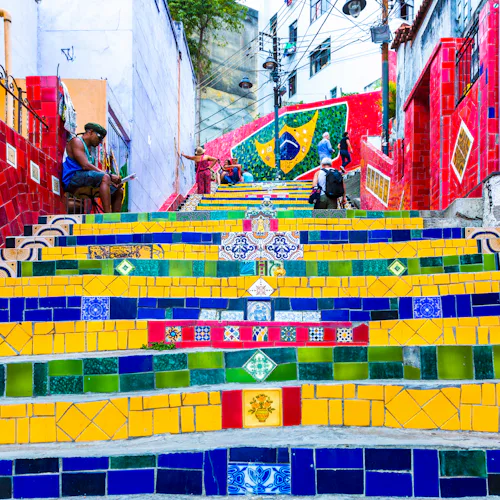 Selaron Stairway in Rio de Janeiro, Brazil
