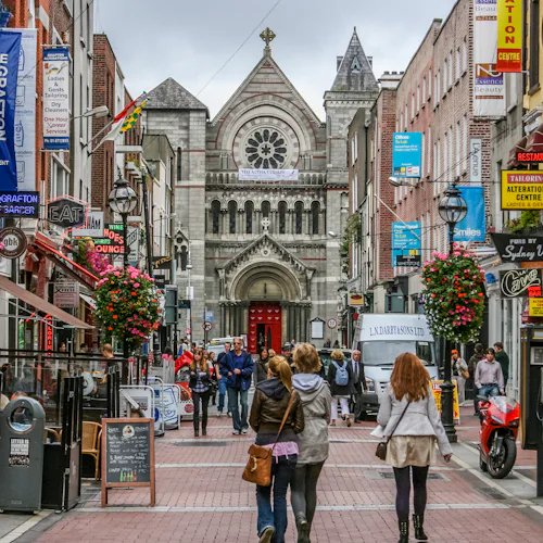 Grafton street view in Dublin