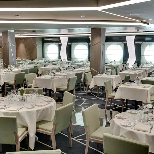 A restaurant on a MSC Cruises ship