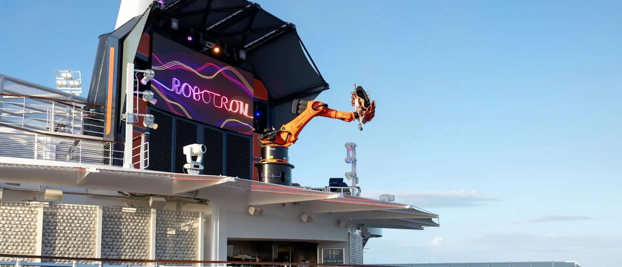 Robotron rollercoaster on a MSC Cruises ship