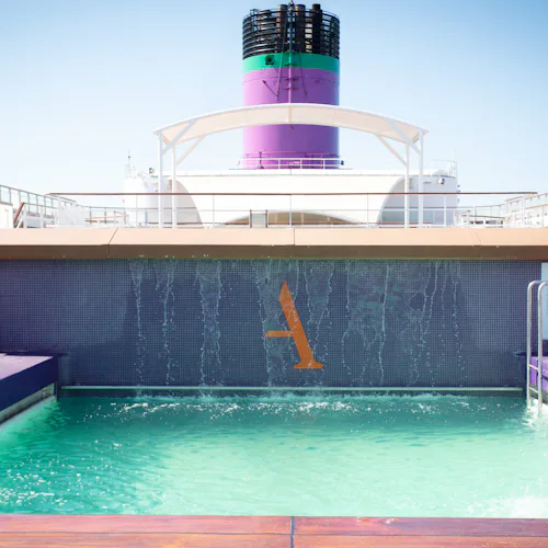 Pool on an Ambassador Cruise Line ship