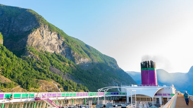 Top deck of an Ambassador Cruise Line ship