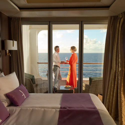 A Grand Suite on an Ambassador Cruise Line ship