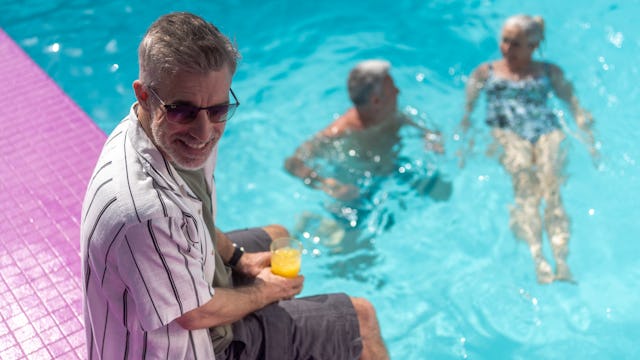 Guests at the Lido on an Ambassador Cruise Line ship
