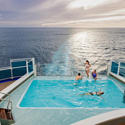 Wake View pool on a Princess Cruise ship