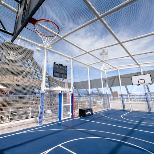 Sports area onboard an MSC Cruises ship