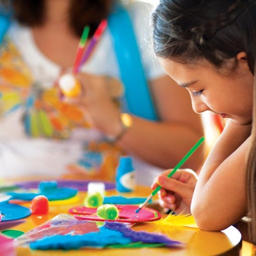 Kids at the Splash Academy on a Norwegian cruise ship