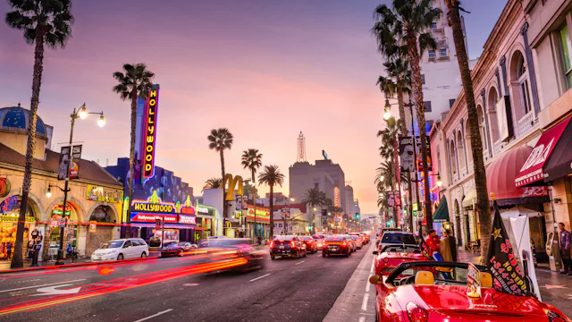 Hollywood Boulevard in Los Angeles