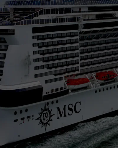 MSC Meraviglia Cruise Ship at Sea
