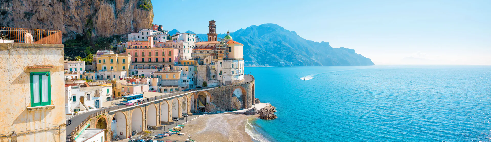 View of the Amalfi coast
